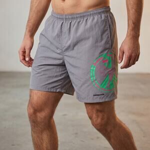 Patagonia Men's Baggies Shorts Gray Poultry Days Festival Graphic 2013 Size M